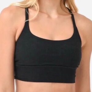 Vuori Long Line Elevation Bra Heather Black Small